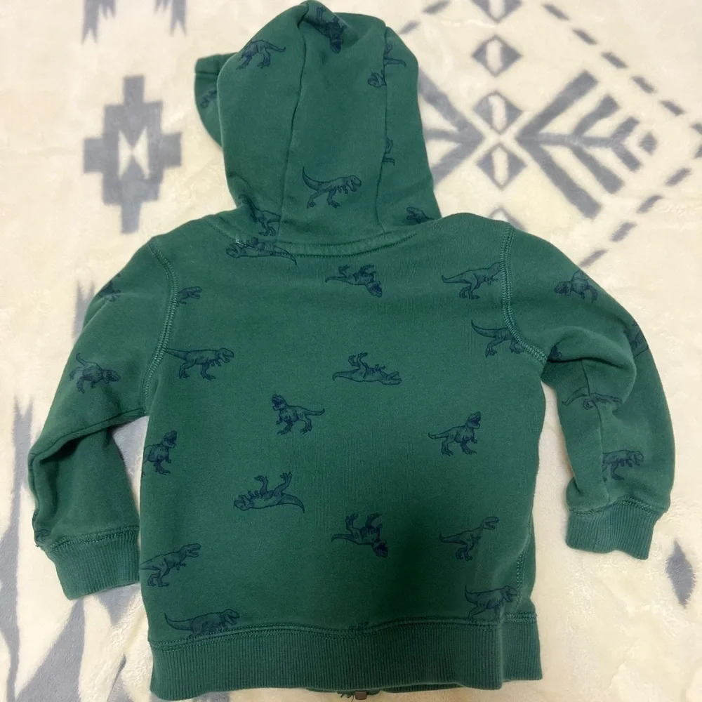 Carter's Green Zip-Up Hoodie Sweatshirt